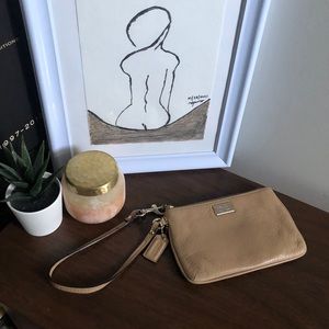 Coach Leather Wristlet